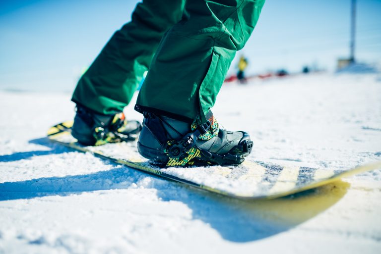 snowboardové prkno v akci